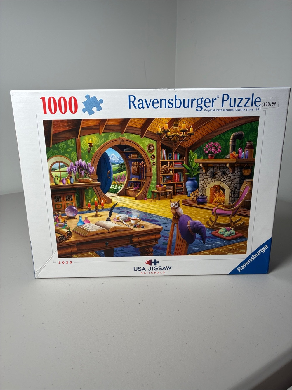 Ravensburger Cozy Hobbit Interior Puzzle — Blue, Green, Purple & Yellow Artwork